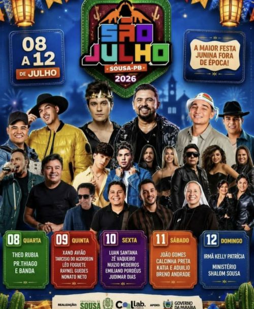 São  Julho Sousa PB 2026